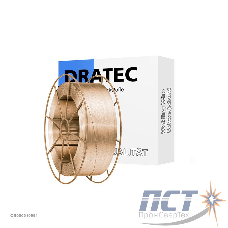 Проволока медная DRATEC DT-CuSi3 0,8 мм (кассета 15 кг, аналог, OK Autrod 19.30)